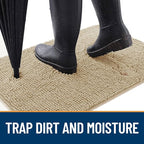 OLANLY Dog Door Mat for Muddy Paws 50x30, Absorbs Moisture and Dirt, Absorbent - Image 2