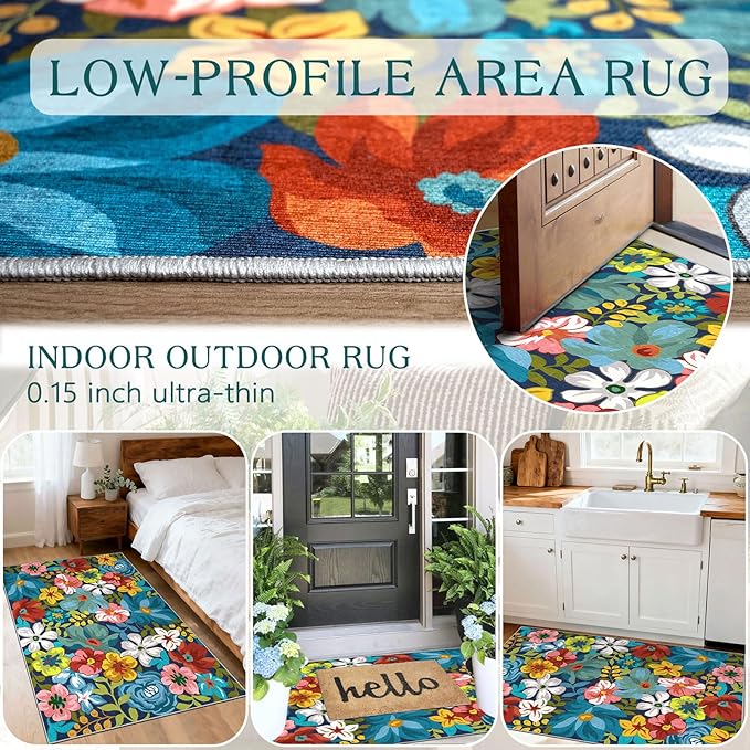 Floral Outdoor Rug - Image 6