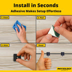 Zip Tie Adhesive-Backed Mounts 100Pk. Professional-Grade, UV Black Cable Tie Bases, 1.1 x 1.1. Screw-Hole Anchor Point Provides Optimal Strength for Long-Term Durability & Use and Clutter-Free Cables.