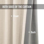100% Blackout Shield Linen Blackout Curtains - Image 4