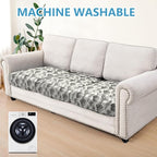 Leather Look Couch Cushion Covers Sofa Seat Slipcovers Sets Couches Furniture - Image 2