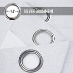 100% Blackout Shield Linen Blackout Curtains - Image 5