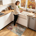 Washable Area Rugs 2'x3' Non-Slip Modern Abstract Soft - Image 2