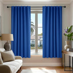 Deconovo Blackout Curtains for Kitchen Window Back Tab and Rod Pocket Curtains by Deconovo