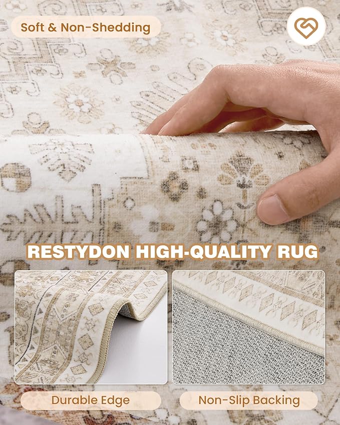 Runner Rug 2x10, Ultra-Thin Kitchen Rugs Non Slip Washable Rugs - Image 7