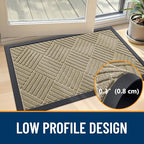 OLANLY Front Door Mat Outside Entrance 47x17, Heavy Duty Sturdy Natural Rubber - Image 4