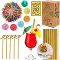 252 Pcs Cocktail Accessories for Drinks - Tiki Bar Cocktail Picks