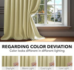 Deconovo Blackout Curtains, Thermal Insulated, W70 x L108 2 Panels, Back Tab - Image 6
