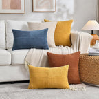 Fancy Homi 2 Packs Rust Euro Decorative Throw Pillow Covers 26x26 Inch - Image 7