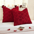 decorUhome Valentine’s Day Soft Plush Throw Pillow Covers 20x20 Inch Set of 2 - Image 3