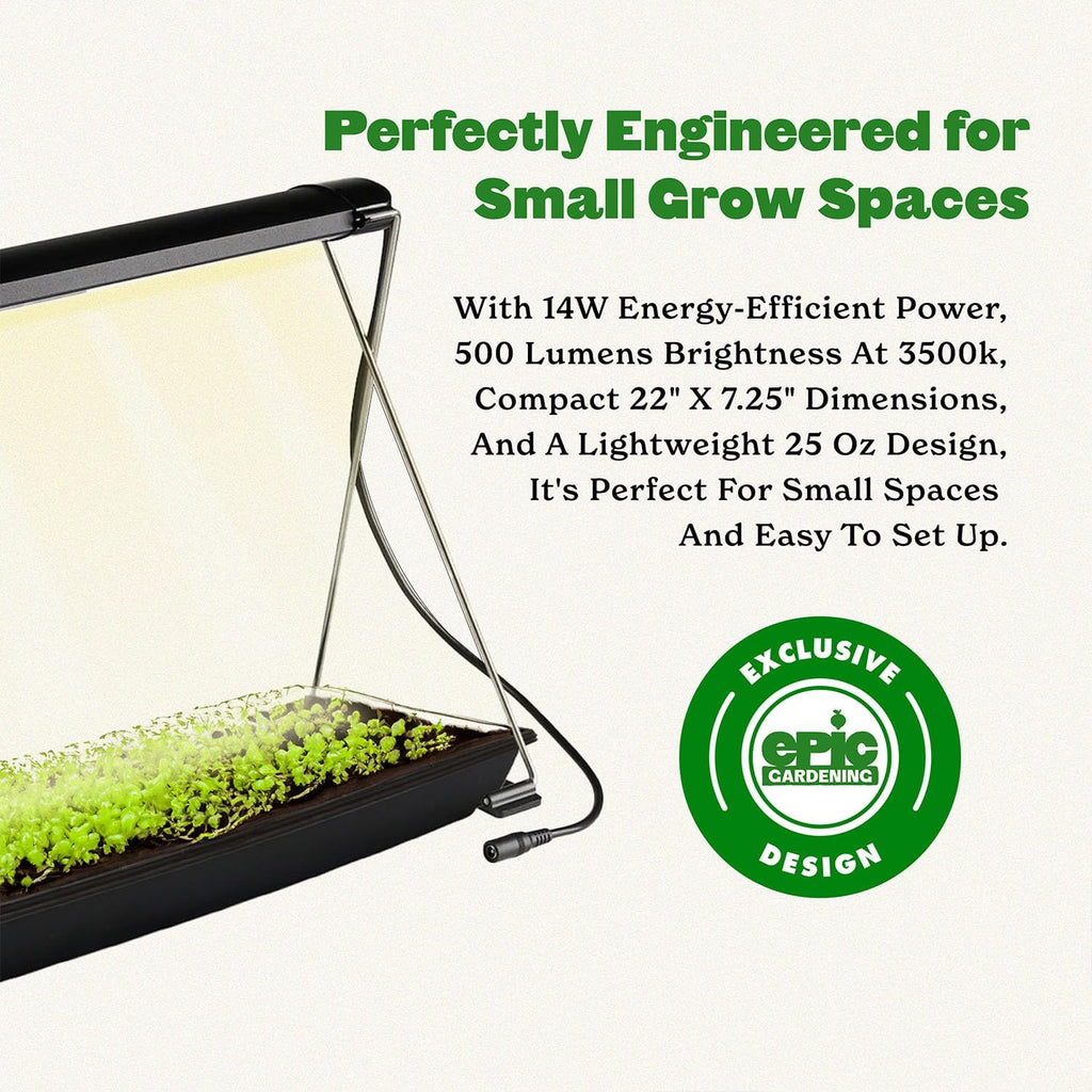 Seed Starting Grow Light - Full-Spectrum LED - Small