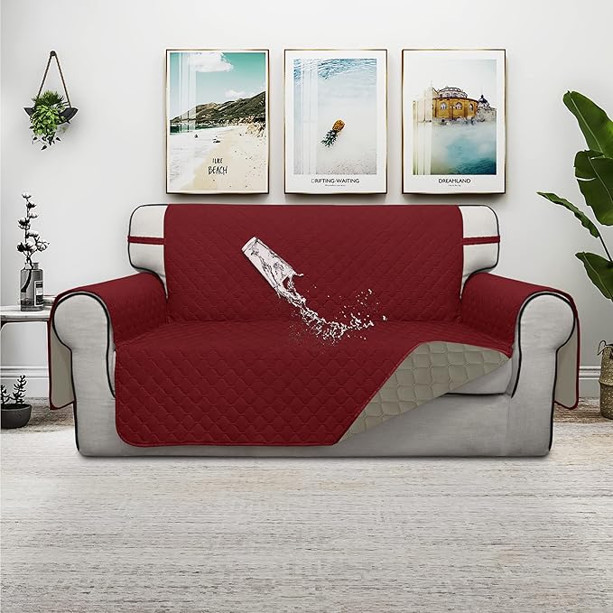 ISSUNTEX Double Protection 100% Waterproof Loveseat Sofa Covers - Image 2