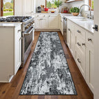 Washable Area Rugs 2'x10' Non-Slip Modern Abstract Soft by RELEANY