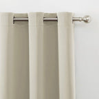 LEMOMO Light Beige Thermal Blackout Curtains/42 x 84 Inch/Set of 2 Panels Room - Image 7