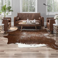 AROGAN Western Decor Faux Fur Cowhide Rug, Middle Size Premium Animal Skin Cow by AROGANAREARUG