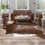 AROGAN Western Decor Faux Fur Cowhide Rug, Middle Size Premium Animal Skin Cow by AROGANAREARUG