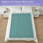 Bigacogo Chunky Knit Throw Blanket - Image 5