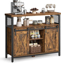 VASAGLE Buffet Cabinet, Coffee Bar with 2 Sliding Barn Doors