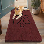 Smiry Dog Door Mat for Muddy Paws, Absorbent Dirt Trapper Non Slip Quick Dry by Smiry