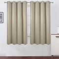 LEMOMO Beige Blackout Curtains 66 x 63 Inch Length/Set of 2 Curtain by Lemomo