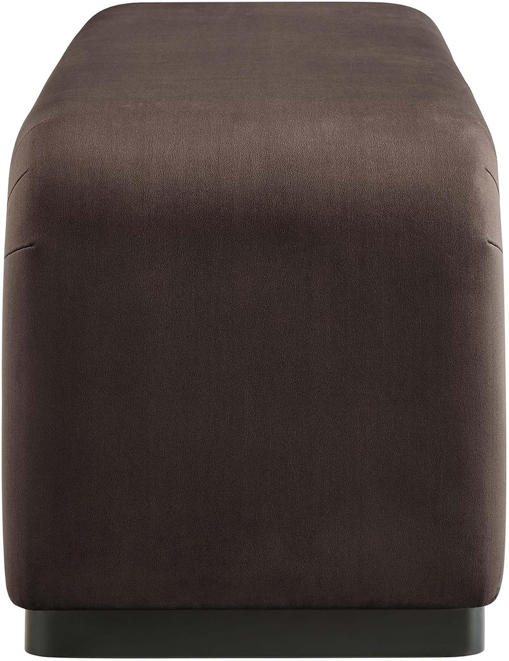 Modway EEI-6734-BLK-CHB Koda Performance Velvet Waterfall Long Bench, Black Chocolate Brown