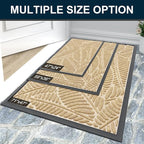 Colorxy Waterproof Doormat, Sturdy Natural Rubber Front Indoor Mat, Non Slip - Image 7