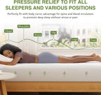EGOHOME Full Size Memory Foam Mattress 6 Inch, Green Tea, Medium Firm