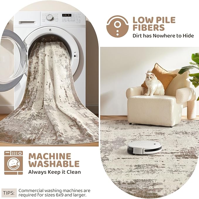 UERMEI 4x6 Area Rug Living Room Rugs - Image 6