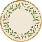 Lenox Holiday Porcelain Christmas Dinner Plate Set for 6