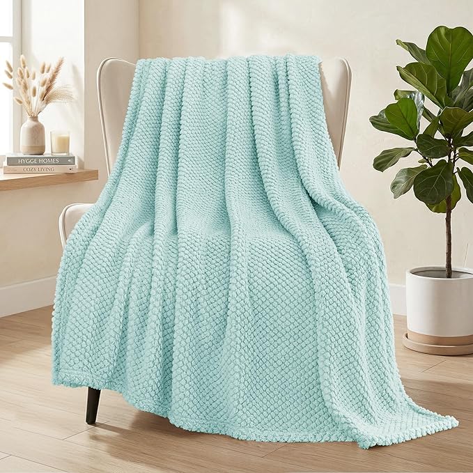 Whale Flotilla Extra Large Fuzzy Fleece Throw Blanket by WHALEFLOTILLA