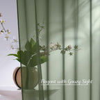 NICETOWN Voile Sheer Forest Green Curtains - Image 3