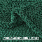 Whale Flotilla Twin Size Fuzzy Fleece Blanket - Image 6