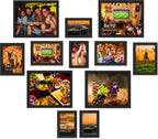 DUENPY 12 Pack Gallery Collage Frame Mixed Sizes Black