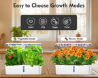 Hydroponics Growing System Kit 12 Pods, Indoor Garden with LED Grow Light