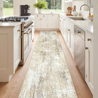 Washable Area Rugs 2'x10' Non-Slip Modern Abstract Soft - Image 2