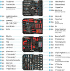 515 PCS General Household Tool Kit Aluminum Trolley Case Tool Set for Men