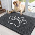 OLANLY Dog Door Mat for Muddy Paws 36x24, Paw Print Design, Absorbs Moisture by OLANLY