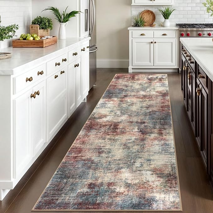 IOHOUZE Abstract Runner Rug 3x10 Ft Washable Runners - Image 2