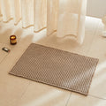 TYUU Waffle Bath Mat, Boho Bathroom Rugs Non Slip, 30x20 Beige