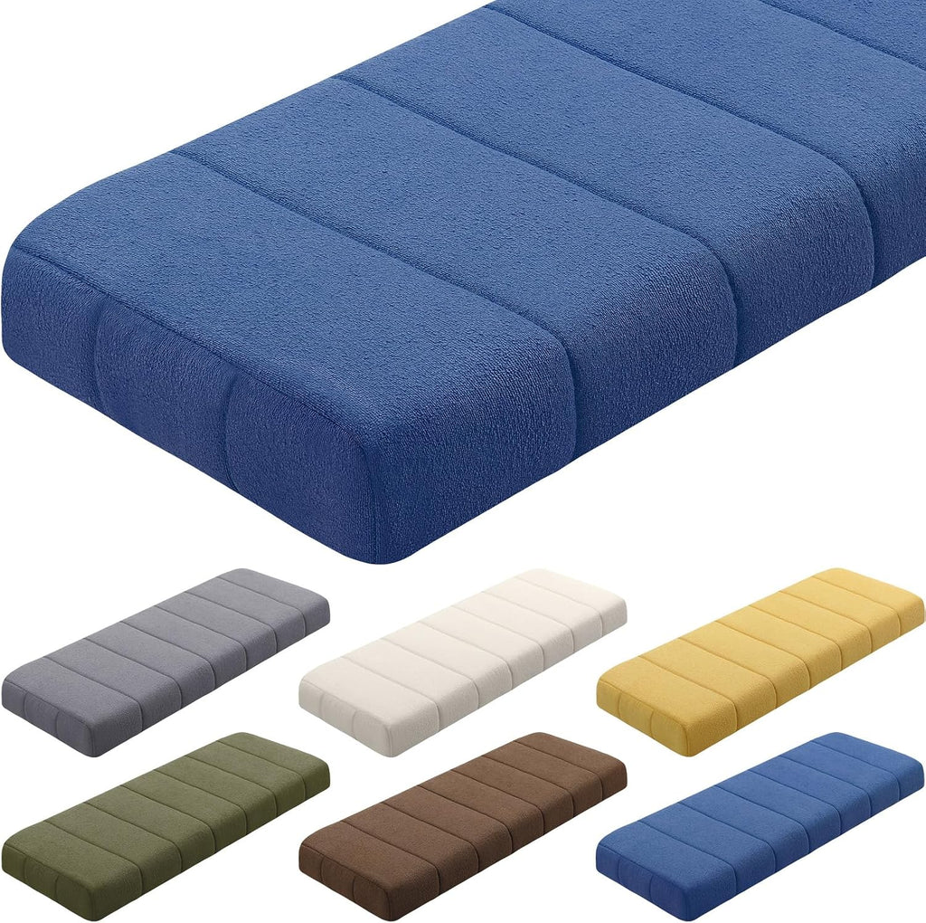 Wenqik 42x16x4 Inch Bench Cushion for Indoor Outdoor Furniture, Beige