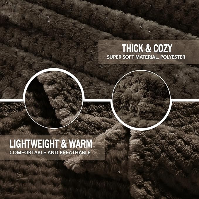Exclusivo Mezcla Fleece Throw Blanket Extra Large, Super Soft and Warm Blankets - Image 6