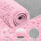 6x9 Area Rugs for Living Room Rug: Soft Fluffy Shag Light Pink Rugs for Bedroom - Image 6