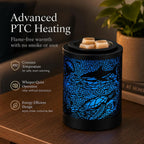 Wax Warmer, Wax Melt Warmer with 7-Color LED Night Light & 2/4/8H Timer