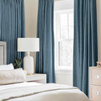 MIULEE Linen Texture Curtains for Bedroom Solid 100% Blackout Thermal Insulated - Image 2