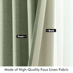 MIULEE 100% Blackout Linen Curtains - Image 6