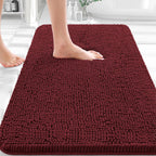 OLANLY Bathroom Rugs 36x24, Extra Soft Absorbent Chenille Bath Rugs