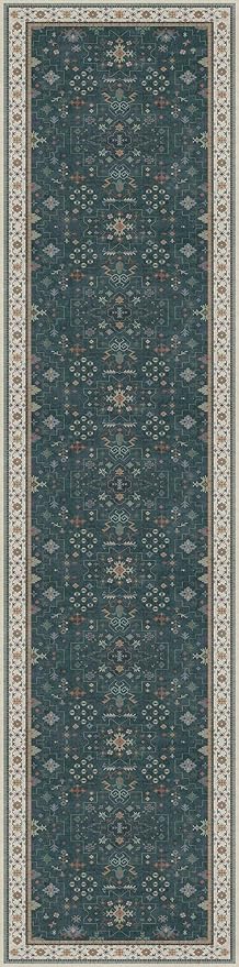Hazo Haus Dark Green Hallway Runner Rug 12 ft Long - Image 2