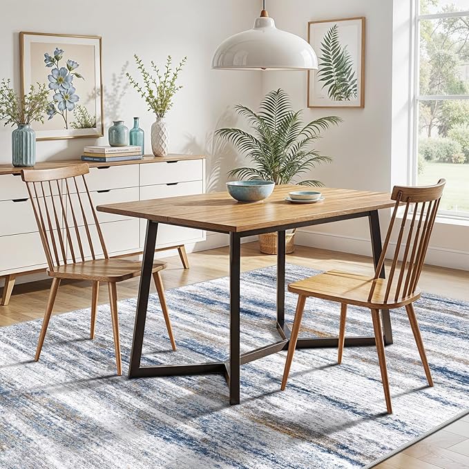 5x7 Area Rug for Living Room: Non-Slip Washable Rugs for Dining Room Bedroom - Image 3