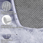 ONASAR White 8x10 Area Rugs for Living Room, Large Fluffy Shag Bedroom Rug - Image 3