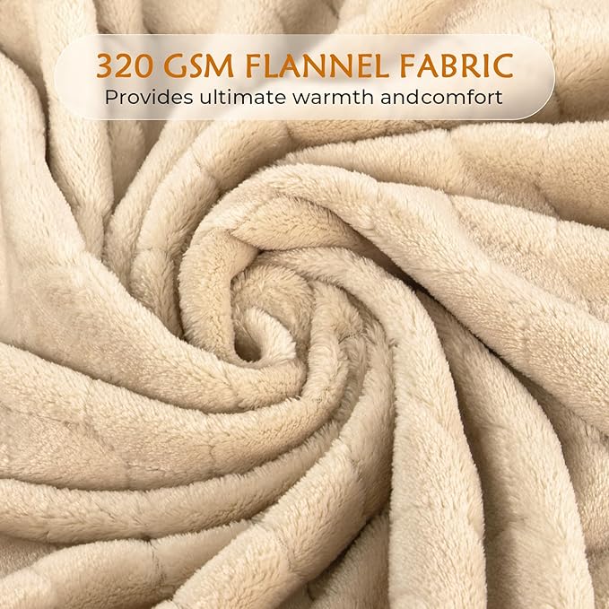 TOONOW Fleece Bed Blanket Queen Size 90x90 inches, Super Soft Fluffy Fuzzy - Image 6